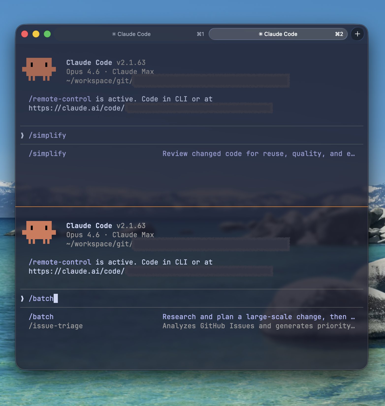 /simplify & /batch